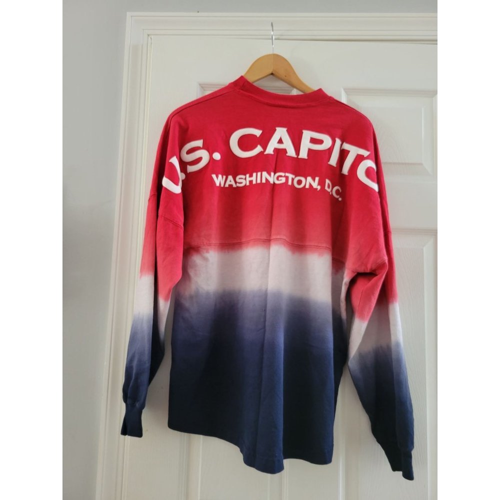 Disney Spirit Jersey Mens American Patriotic US Capital DC Red White blue size M